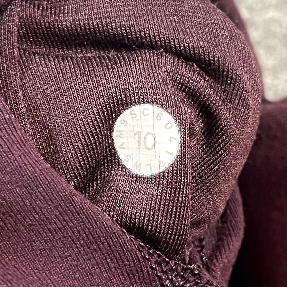 lululemon Wunder Under High-Rise Leggings Women 10 Plum Compression Athleisure - Picture 6 of 9